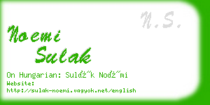 noemi sulak business card